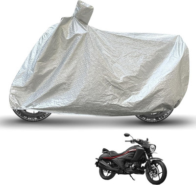 Caronix Waterproof Two Wheeler Cover for Suzuki(Intruder 250, Silver)