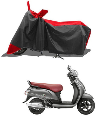 PAGORA Waterproof Two Wheeler Cover for Suzuki(Access SE, Red, Black)