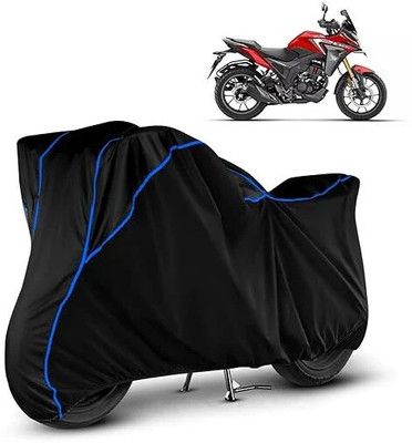 DeepShakshi AUTOMOTIVE Waterproof Two Wheeler Cover for Honda(CB 400, Black, Blue)