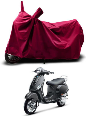KEDIT Two Wheeler Cover for Vespa(VXL 125 BS6, Maroon)