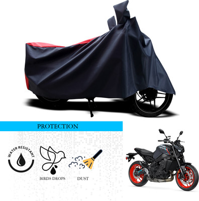 ANTHUB Waterproof Two Wheeler Cover for Yamaha(MT 9, Black, Red)