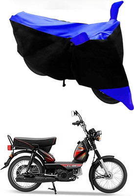 MMSSTAR Waterproof Two Wheeler Cover for TVS(XL 100 Comfort, Blue, Black)