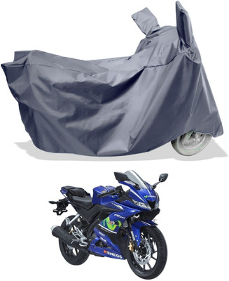 Amexride Two Wheeler Cover for Yamaha(YZF R15 V3 Moto GP Edition BS6, Grey)