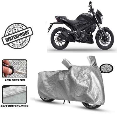 Autoinnovation Waterproof Two Wheeler Cover for Bajaj(Dominar 250, Silver)
