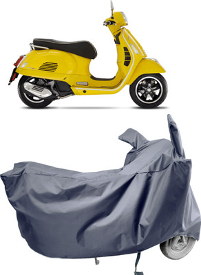 Amexride Two Wheeler Cover for Vespa(GTS Super 125 BS6, Grey)