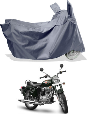Amexride Two Wheeler Cover for Royal Enfield(Standardv BS6, Grey)