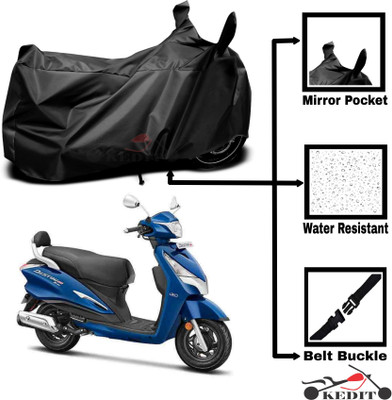 KEDIT Two Wheeler Cover for Universal For Bike(Destini 125, Black)