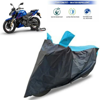 MWBB Waterproof Two Wheeler Cover for TVS(Apache RTR 200 4V, Red)