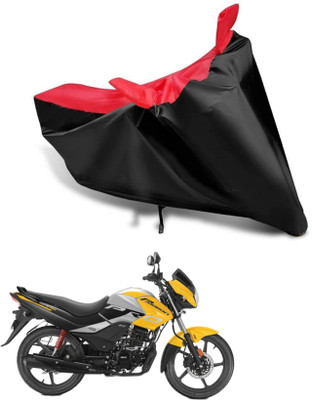 KEDIT Two Wheeler Cover for Hero(Passion Pro i3S, Red, Black)