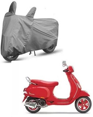 Tritika Waterproof Two Wheeler Cover for TVS(Vespa, Grey)