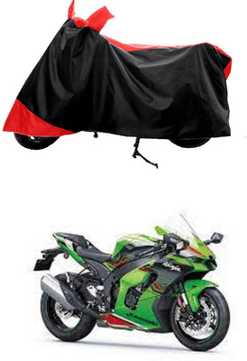 GROFATIK Two Wheeler Cover for Kawasaki(Ninja ZX-10R SE BS6, Red)