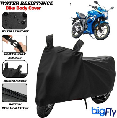 BigFly Two Wheeler Cover for TVS(Apache RTR 310, Black)