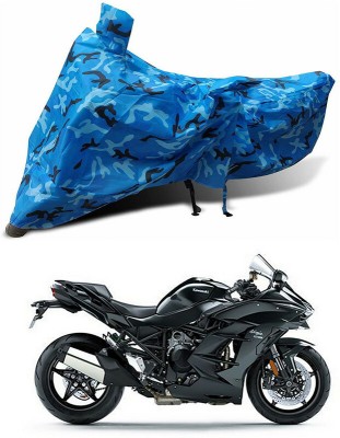 Ascension Two Wheeler Cover for Kawasaki(Ninja H2 SX, Multicolor)