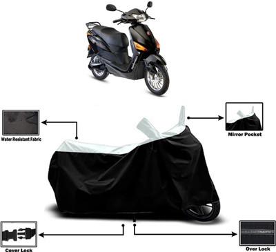 Amexride Two Wheeler Cover for Hero Electric(Electric Optima DX BS6, White)