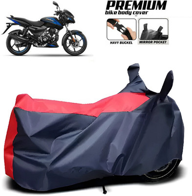smwzxyu Waterproof Two Wheeler Cover for Bajaj(Pulsar 135 BS6, Blue, Red)