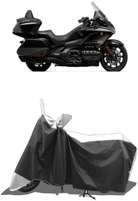 SUGASHRI Waterproof Two Wheeler Cover for Honda(Gold Wing, White, Black)