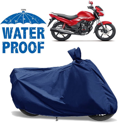 AutoGalaxy Waterproof Two Wheeler Cover for Hero(Achiever, Blue)