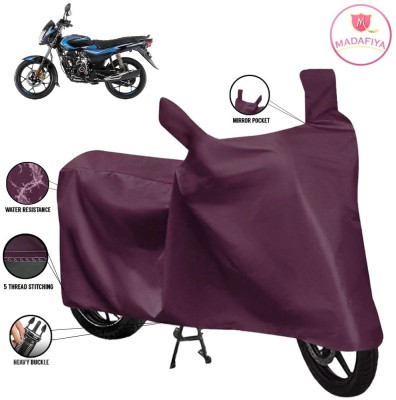 MADAFIYA Waterproof Two Wheeler Cover for Bajaj(Platina 110 H-Gear, Maroon)