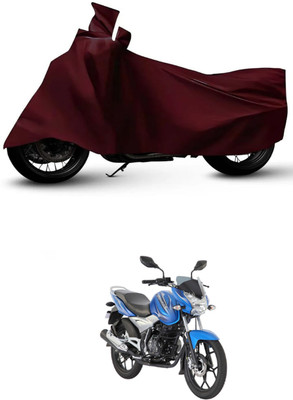 ZEDTEEK Waterproof Two Wheeler Cover for Bajaj(Discover 125 DTS-i, Maroon)