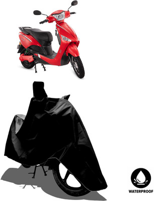 Amexride Waterproof Two Wheeler Cover for Hero Electric(Electric Optima, Black)