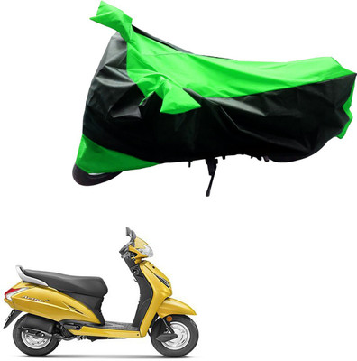 Mdstar Waterproof Two Wheeler Cover for Honda(Activa 5G, Black, Green)