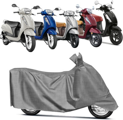 NG Auto Front Two Wheeler Cover for Suzuki(Access, Grey)