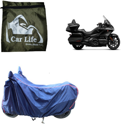 Car Life Two Wheeler Cover for Honda(Gold Wing, Blue)