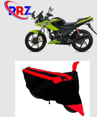 RRZ Waterproof Two Wheeler Cover for Honda(CBF Stunner, Black, Red)