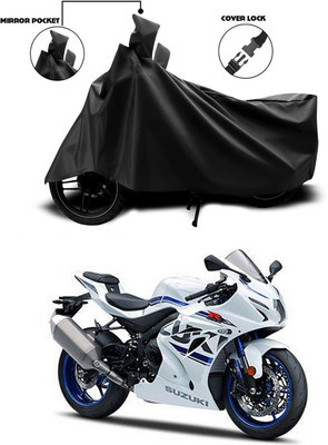 DeepShakshi AUTOMOTIVE Two Wheeler Cover for Suzuki(GSX R1000, Black)