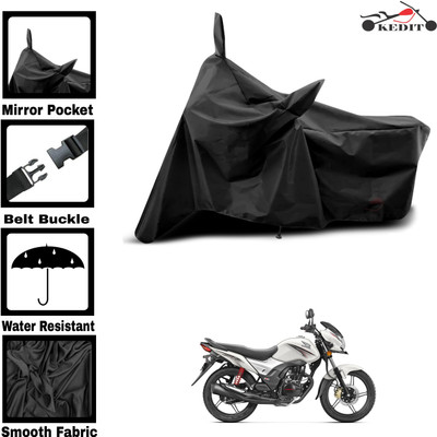 KEDIT Two Wheeler Cover for Honda(CB Shine, Black)