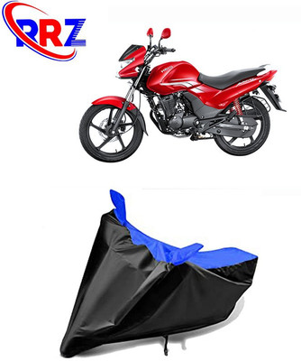 RRZ Waterproof Two Wheeler Cover for Hero(Achiever, Black, Blue)