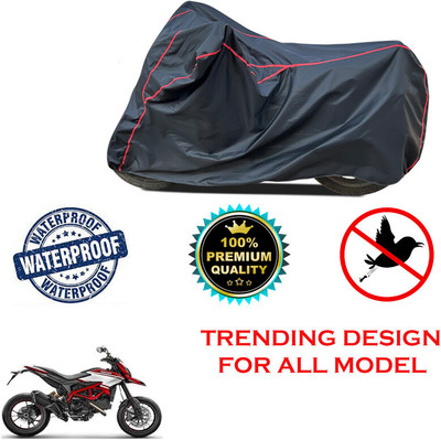 THE REAL ARV Waterproof Two Wheeler Cover for Ducati(Hyperstrada, Black)