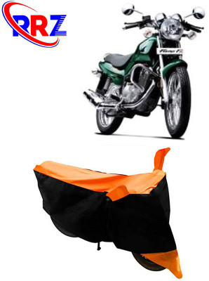 RRZ Waterproof Two Wheeler Cover for TVS(Fiero FX, Black, Orange)