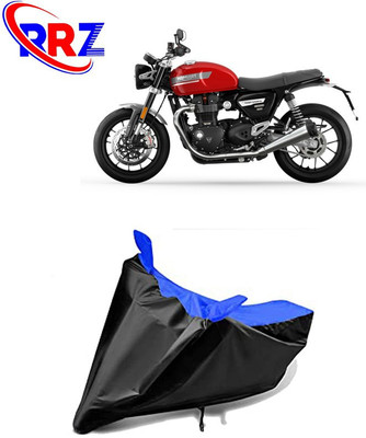 RRZ Waterproof Two Wheeler Cover for Triumph(Speed Twin, Black, Blue)