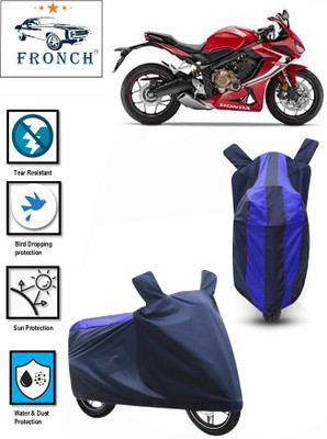 FRONCH Waterproof Two Wheeler Cover for Honda(CBR650R, Blue)