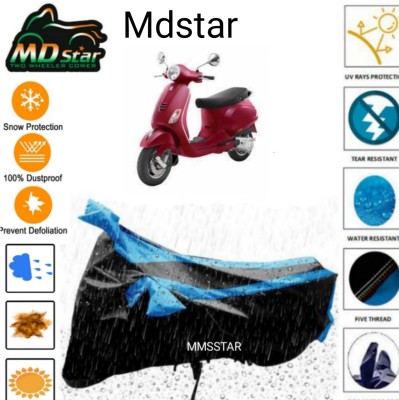 Mdstar Waterproof Two Wheeler Cover for Bajaj(Platina 110 H-Gear, Blue)