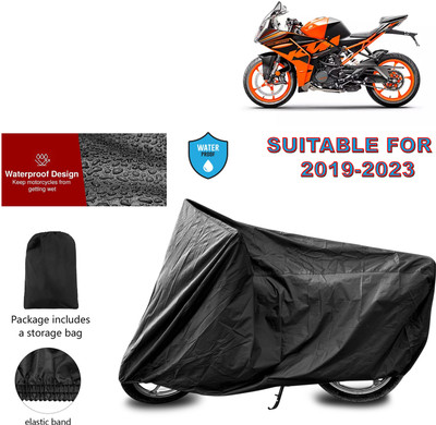 PAGORA Waterproof Two Wheeler Cover for KTM(RC 200 BS6, Black)