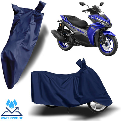 ROYAL AUTO MART Waterproof Two Wheeler Cover for Yamaha(Aerox 155 Maxi, Blue)