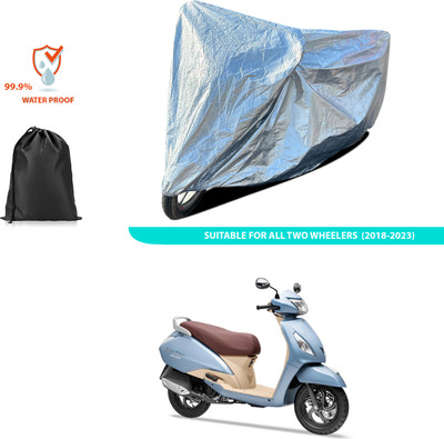 PAGORA Waterproof Two Wheeler Cover for TVS(Jupiter Grande, Silver)