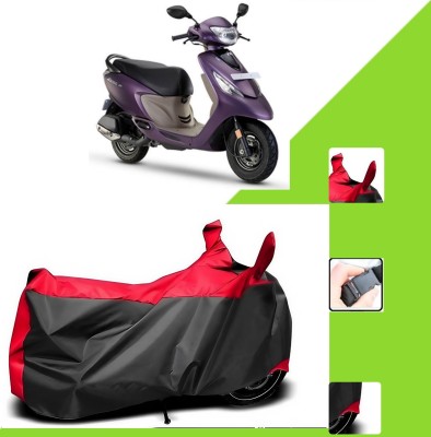 WMIZEXA Two Wheeler Cover for Universal For Bike(Zest 110, Black, Red)