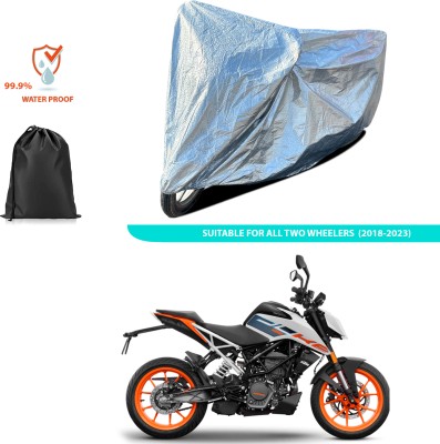 CODOKI Waterproof Two Wheeler Cover for KTM(125 Duke, Silver)