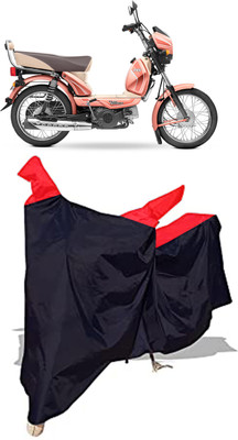 Amexride Two Wheeler Cover for TVS(XL 100 Comfort, Black, Red)