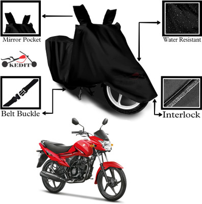 KEDIT Two Wheeler Cover for Universal For Bike(Hayate EP, Black)