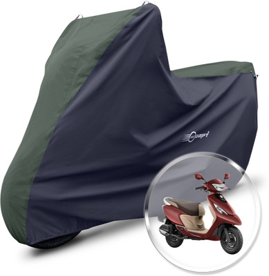 Neodrift Two Wheeler Cover for TVS(Scooty Zest 110, Green, Black)