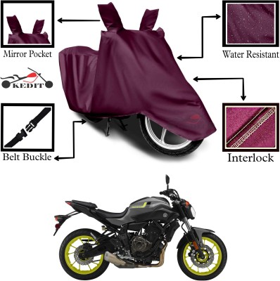 AASHTIK MART Two Wheeler Cover for Yamaha(MT 07, Maroon)