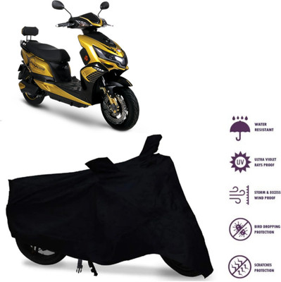 MMSSTAR Waterproof Two Wheeler Cover for Okinawa(Praise, Black)