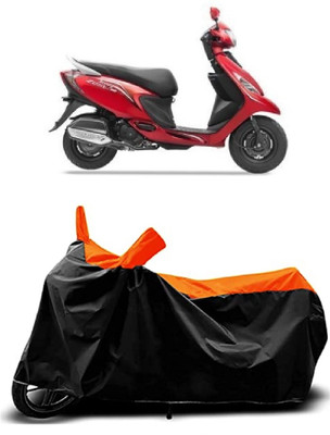 VESMEI Two Wheeler Cover for TVS(Zest 110 BS6, Orange)
