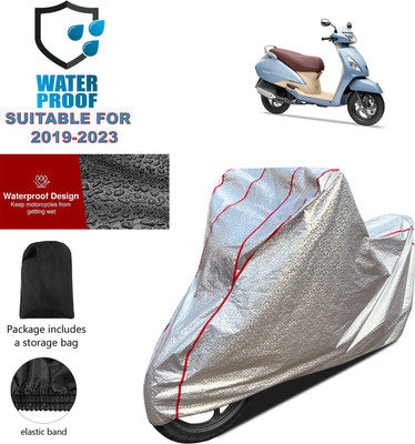 PAGORA Waterproof Two Wheeler Cover for TVS(Jupiter Grande, Silver)