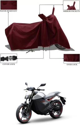 MMSSTAR Waterproof Two Wheeler Cover for Revolt(Motors E-Bike, Maroon)
