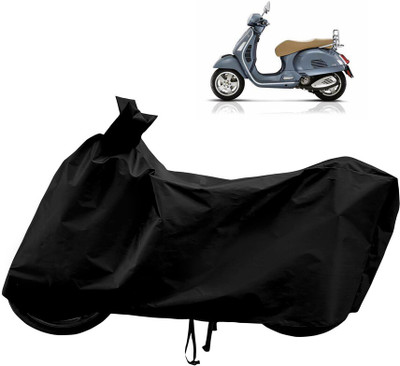Horseyaart Waterproof Two Wheeler Cover for Vespa(GTS 300, Black)